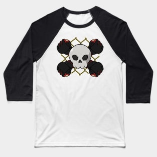 MMA crew Jolly Roger pirate flag (no caption) Baseball T-Shirt